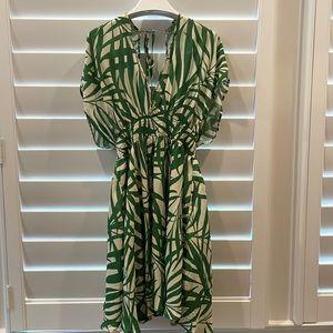Kate Spade green and white dress